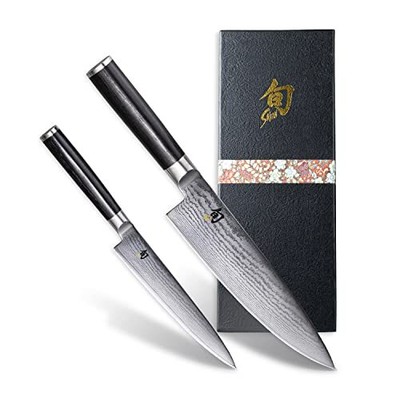 Kai Shun CLASSIC set of 2 Chefs Knife Utility Set Made in JAPAN Stainless Steel