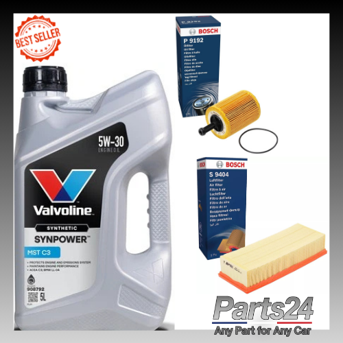FOR VW TIGUAN 2.0 TSI 2008-2011 BOSCH SERVICE KIT & VALVOLINE 5W30 OIL