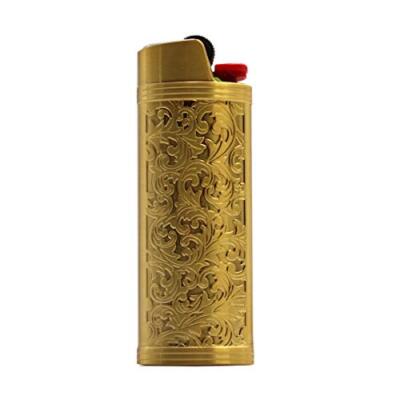Case Cover Holder Vintage Floral Stamped For Bic Full Size G