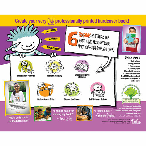 Lulu Jr Illustory Make Your Own Book Craft Kit For Ages 6 and Up New and Sealed