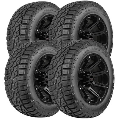 (QTY 4) 35x12.50R18LT RBP Repulsor R/T 123Q Load Range E Black Wall Tires