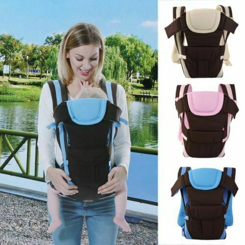 Baby Kid Kinder Tragetasche Bauchtrage 4 Tragpositionen Babytragetuch Tragegurt