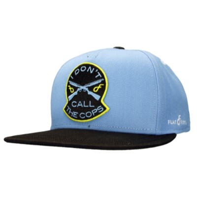 

Кепка Flat Fitty I Dont Call The Cops Snapback, синий/коричневый, OS, Blues
