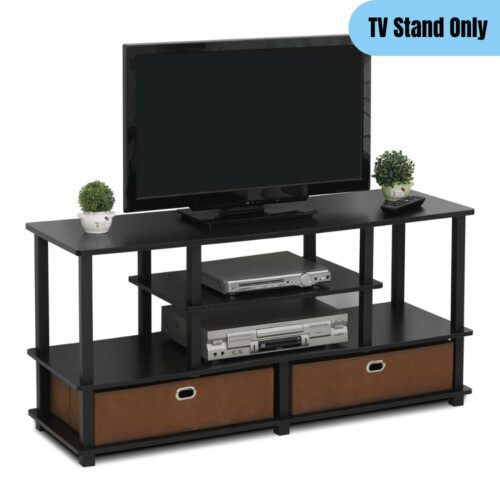 W/ Storage Bins Entertainment Center Media Console Display S