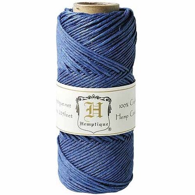 (Blue) - Hemptique HS20-BLU Hemp 9.1kg Cord Spool, Blue, 60m. Best Price