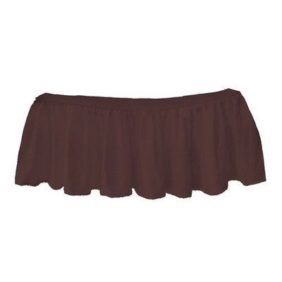 bkb Solid Ruffled Crib Skirt, Brown