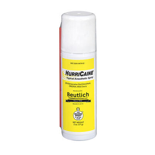 Hurricaine Topique AnesthÃ©Sique Spray Original Cerise Sauvage 59ml