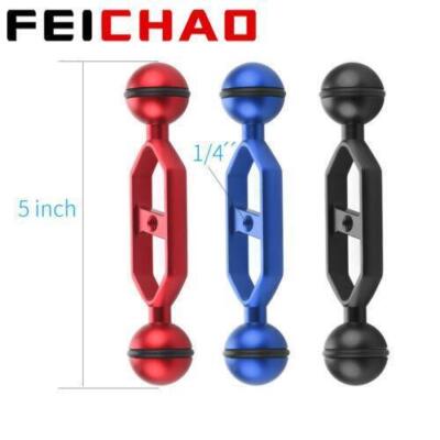 FEICHAO Diving Camera Bracket Mount Clamp Dual Ball Lighting Arm CNC Aluminum