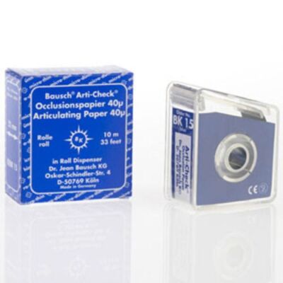 Bausch Arti-Check Micro-Thin .0016'' BLUE Articulating Paper, 22mm