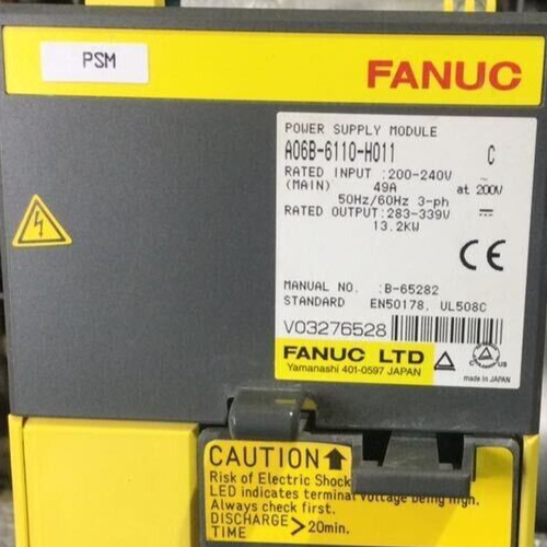 Power Supply Module Fanuc A06b-6110-h011 C Removed From Working Machine