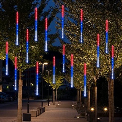 288LED Red Blue and White Christmas Meteor Shower 288 LED Red Blue & White