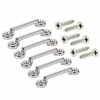 4pcs Marine Grade Stainless Steel Tie-Down Anchors Bimini Top Strap w/ Hardware