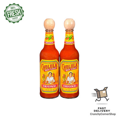 2 Lot Pack - Cholula Mexican Hot Sauce Original Flavor 12 fl oz Bottles