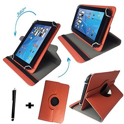 Tablet Hülle ALdi Medion P10506 MD60036 10.1 Zoll Schutz Cover Tasche Orange 360