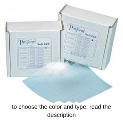 ProForm .120 Soft EVA Dental Tray Material 5'' x 5'' 25/Pk