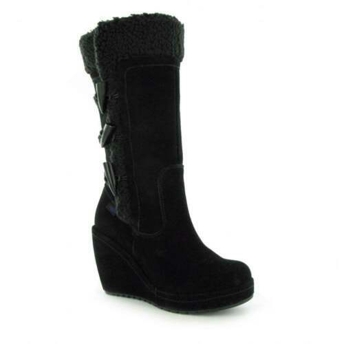 Bottines Rocket Dog Style Moto En Daim Beige Avec Fourrure - Taille US 6.5 Femme Neuf Boîte