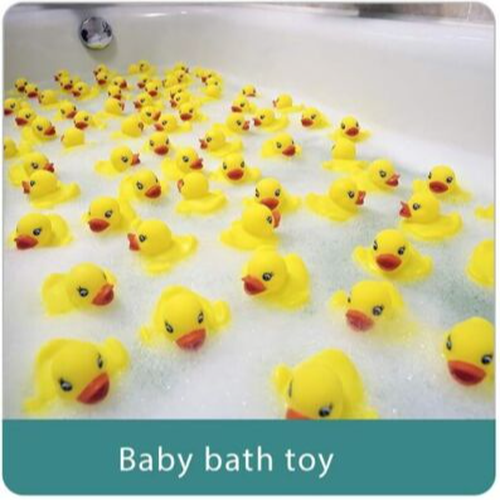 50 Kids Bath Rubber Ducks Yellow Duck Lot Baby Shower Cute Toys Ducky Sound Play