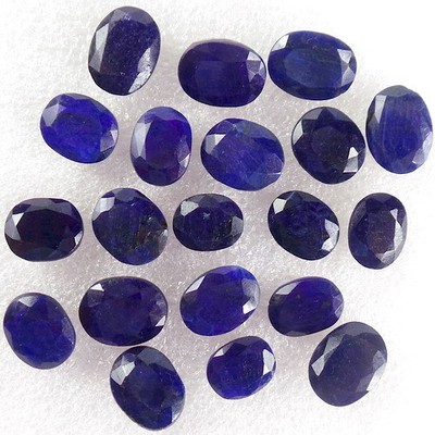 80 ct natural finest royal blue sapphire oval faceted ring size