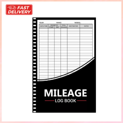 Mileage Log Book - Auto Mileage Journal & Odometer Tracker, Vehicle Expense