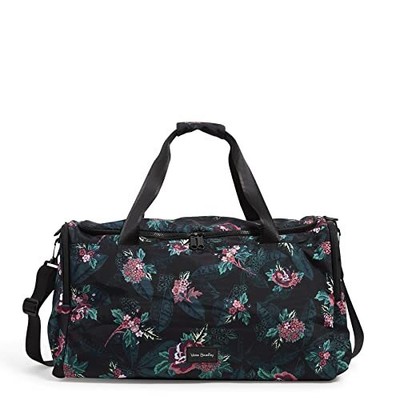 Vera Bradley Women's Recycled Lighten Up Reactive Travel Duffle Bag Rose Foli...