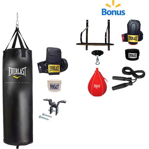 Everlast 70lb. Heavy Bag Kit and 6Piece Speed Bag Kit Value Bundleの