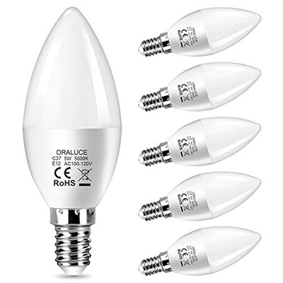 40 Watt Equivalent 5000k Daylight White Chandelie