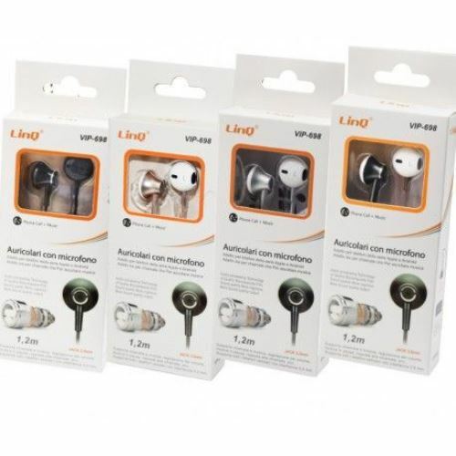 Cuffie Auricolari Smartphone Con Microfono Connettore Type-C Tipo C Linq Vip-698