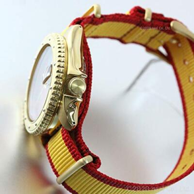 Pre-owned Seiko 5 Sports Sense Sbsa084 Street Fighter V Zangief Men's Watch Nylon Band