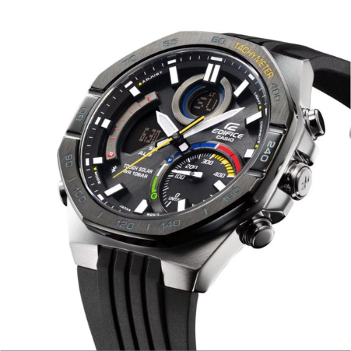 Pre-owned Casio Edifice Ecb-900mp-1adf Racing Series Chronograph Bluetooth Solar Powered