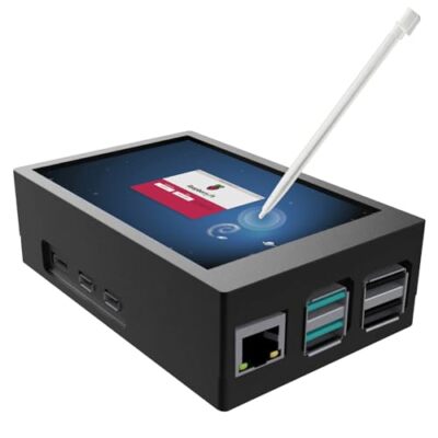 for Raspberry Pi 5 Touch Screen with Case, 3.5 inch Touchscreen with Fan, 