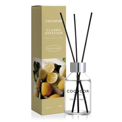 COCODOR Classic Reed Diffuser/Lemon Eucalyptus/3.4oz(100ml)/1 Pack/Fragrance 