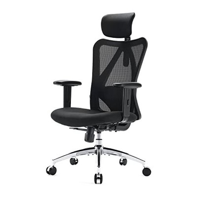 Big And Tall Office Chair Adjustable Headrest With 2d Arm