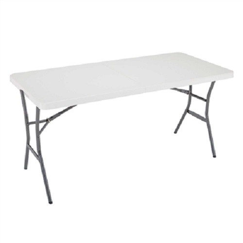 Lifetime 5' Essential Light Folding Weather-Resistant Outdoor Table Garage Sales