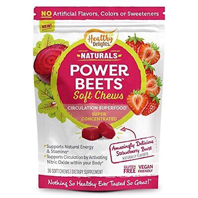 Healthy Delights Naturals, Power Beets Soft Chews, Super Concentrated,
