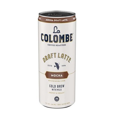La Colombe Mocha Draft Latte - 9 Fluid Ounce, 4 Count - Cold-Pressed Espresso...