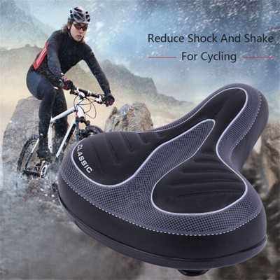E-bike Bicycle Bike Saddle Seat Comfort Wide Big Bum Soft Gel Cushion Pad Sporty