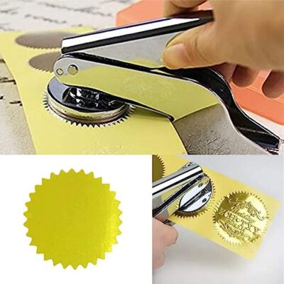 300 Pack 2 Inch Round Gold Foil Seal Stickers for Certificates Sealing Labels