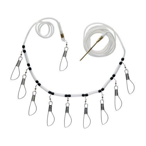 Hurricane 15-Foot Stringer With 10 Stainless Steel Snaps - Heavy-Duty Fishing Leader For Catch And Release Or Storage