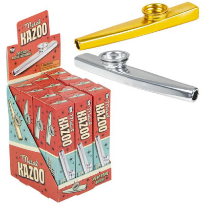12Pcs Metal Kazoo Lot Mouth Flute Kazoo Toys for Kids Party Gift Orff Instrument