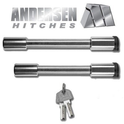 Keyed Alike Rapid Hitch Locking Pin Set 2'' or 2.5'' Receiver 5/8'' Pins - 2 Piece 