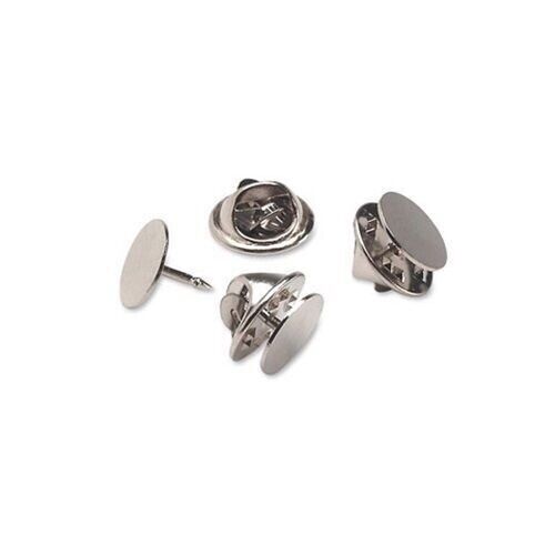 50 Economy Silver Brass TIE TACKS tacs Pins with backs 10mm pa...