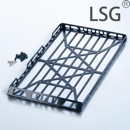Metal Roof Luggage Rack Carrier + LED Light for 1/24 RC Axial SCX24 AXI00002 Car
