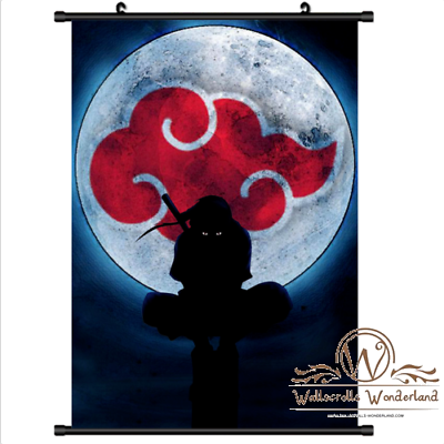 Großes Naruto Itachi Uchiha Stoffposter Rollbild Wallscroll Anime Decor 60x90CM