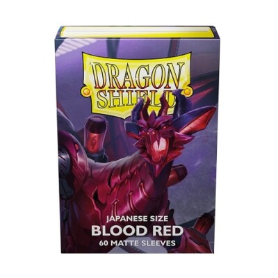 Dragon Shield 60 Japanese Deck Small Card Sleeves Matte Blood Red