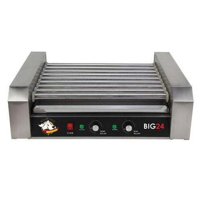 Roller Dog RDB24SS Commercial 24 Hot Dog 9 Roller Grill Cooker Machine