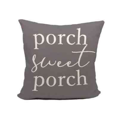 Porch Pillows Covers 18x18,Porch Decor,Farmhouse Porch Decor,Outdoor Grey