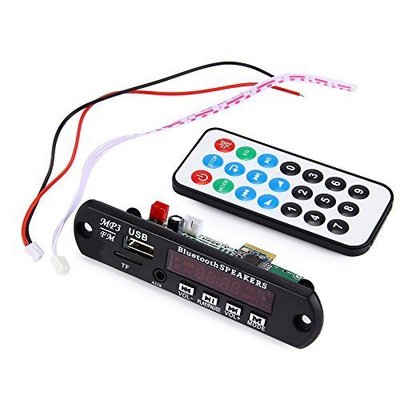 12V Wireless Bluetooth MP3 WMA Decoder Board Audio Module USB TF Radio For Car
