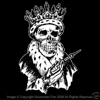 King of Pain Heroin Junkie Death Nobel Skull Dope Club Addiction Shirt NFT252