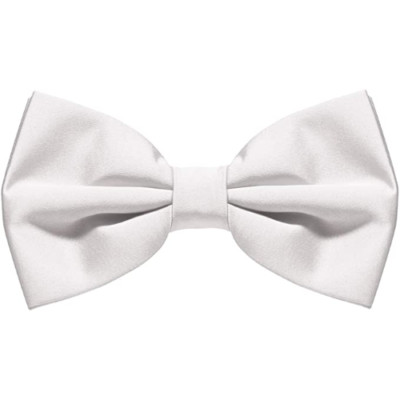 PAPILLON RASO SLIM SOTTILE CRAVATTINO FARFALLINO FARFALLA UOMO DONNA BIANCO