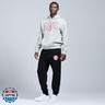 GAME 7 x NBA Officially Licensed Men's Long Sleeve Pullover Hoodie Fleece Sweatshirt Heather Grey